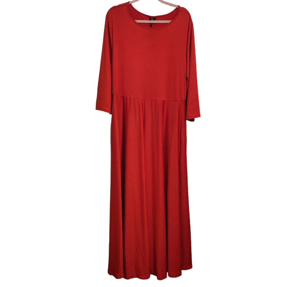 NWT Xpluswear Red Maxi Dress Size 2XL